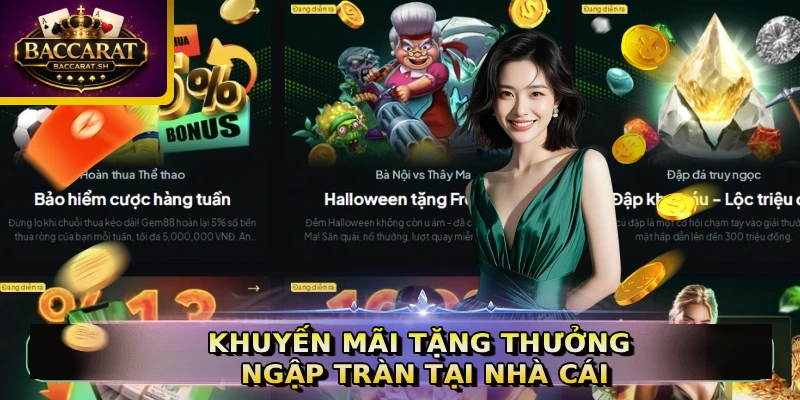 Khuyến mãi tặng thưởng ngập tràn tại nhà cái